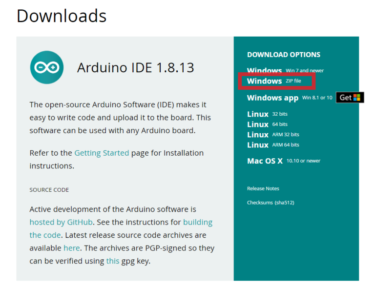 how to download arduino ide in windows 10